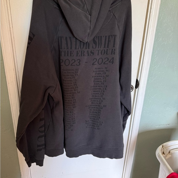 Taylor Swift Eras Tour Gray Hooded Sweater - Picture 4 of 4